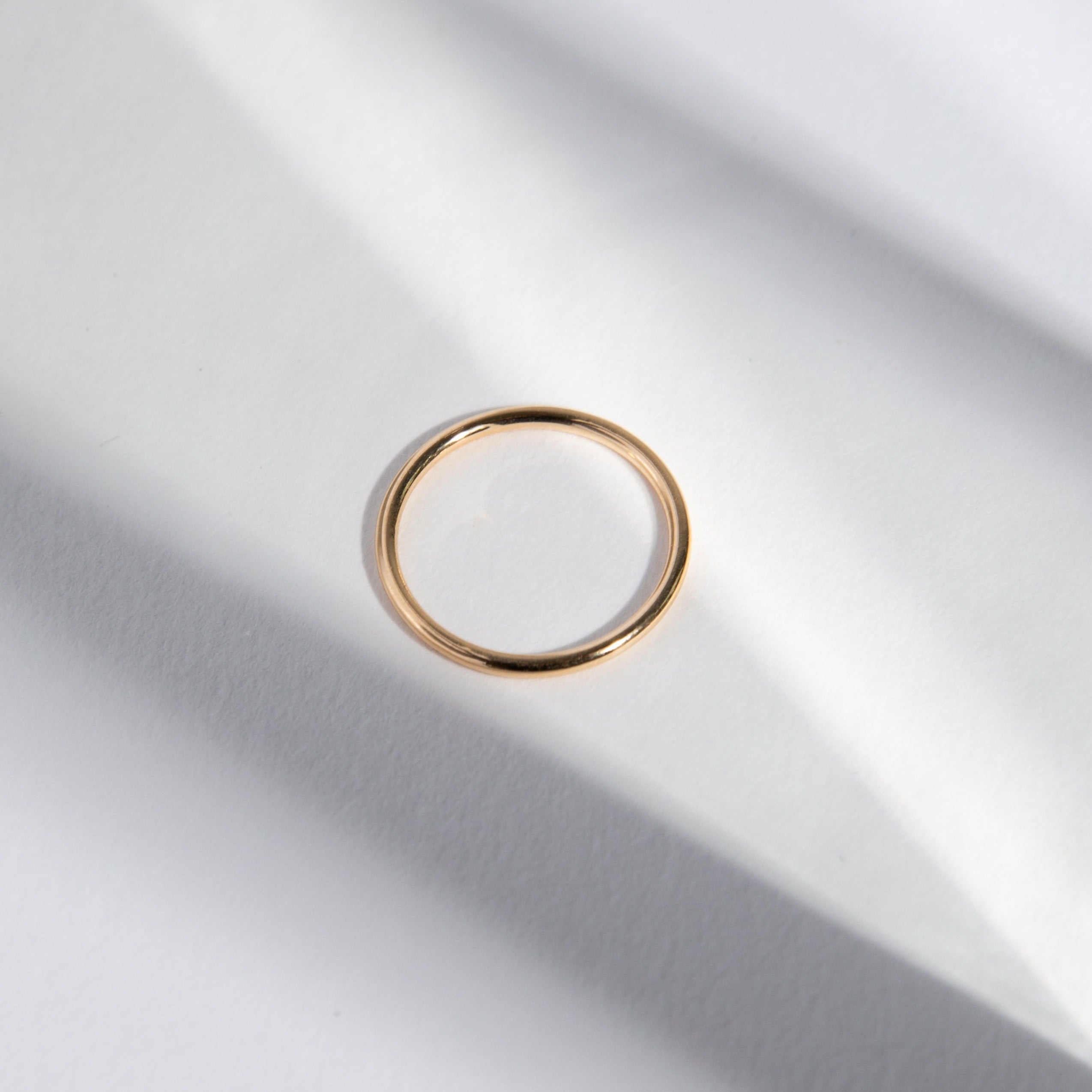 1.5mm Round Band in Gold