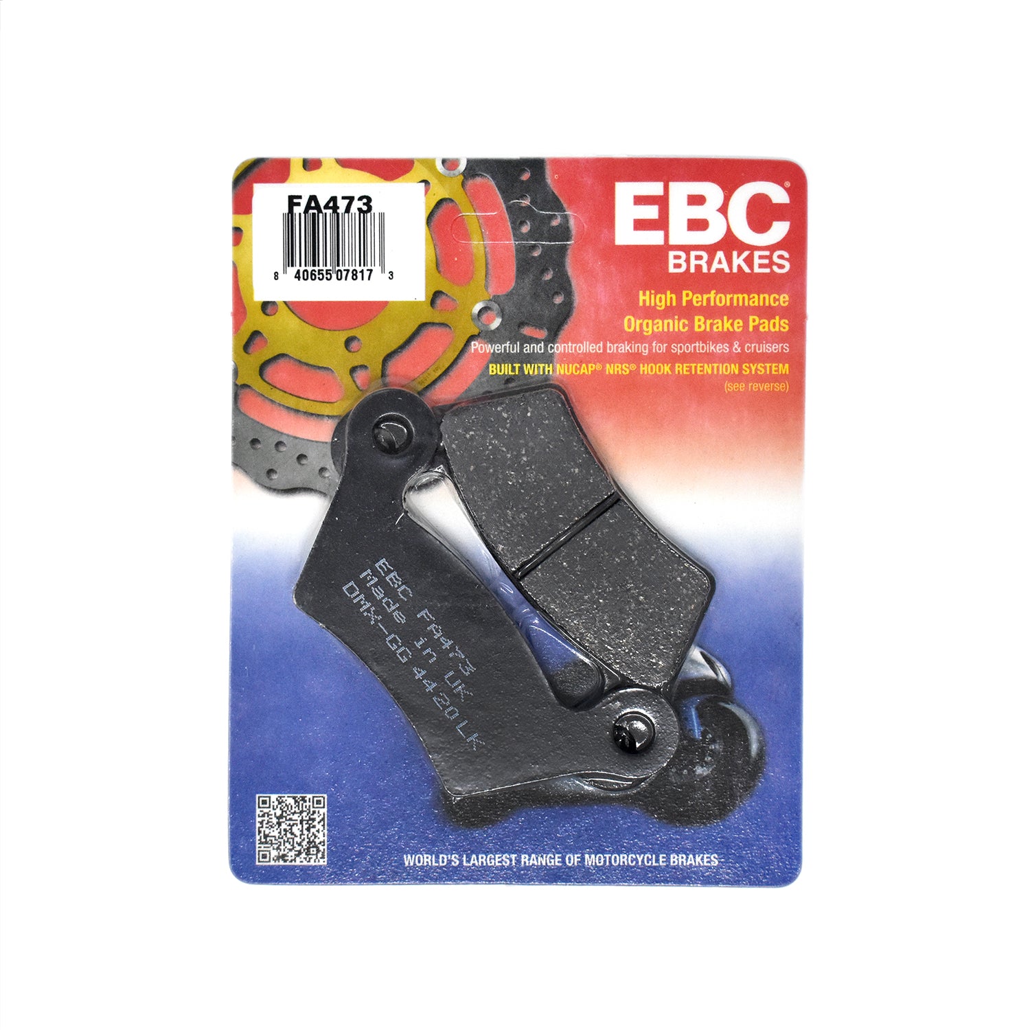 Front Brake Pad Set - EBC Organic - Ural Motorcycles