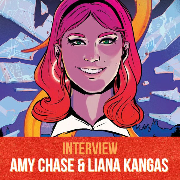 Archie & Me Podcast graphic featuring the cover of Welcome to Riverdale, with text that reads "INTERVIEW AMY CHASE & LIANA KANGAS"