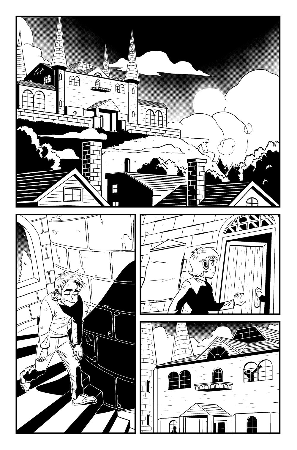 Page 1 From "The Gift That Keeps on Killing" from Toybox of Terror. Art by Ryan Jampole.