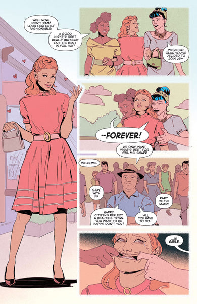 A page from the Welcome to Riverdale one-shot, featuring Ginger Snapp in a 50s stylized dream sequence.