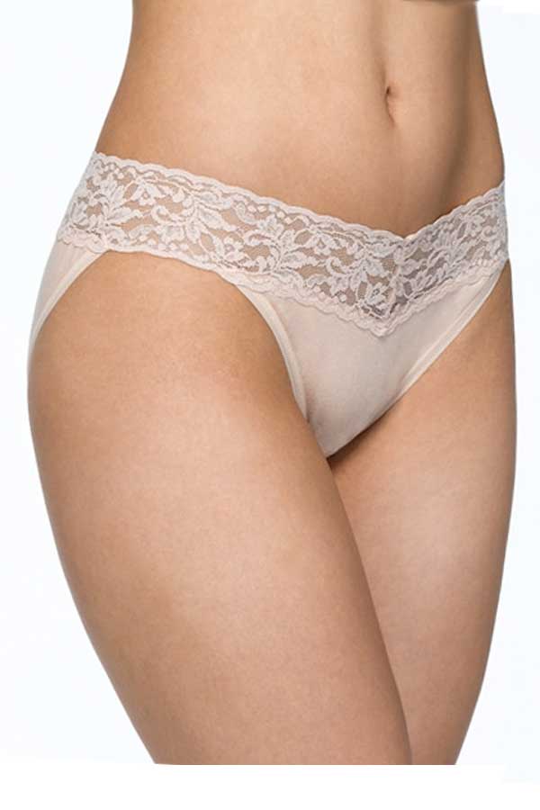 Organic Cotton Full Brief with Lace - Natural Clothing Company