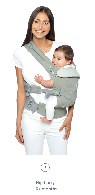 ergobaby adapt cool air mesh pearl grey