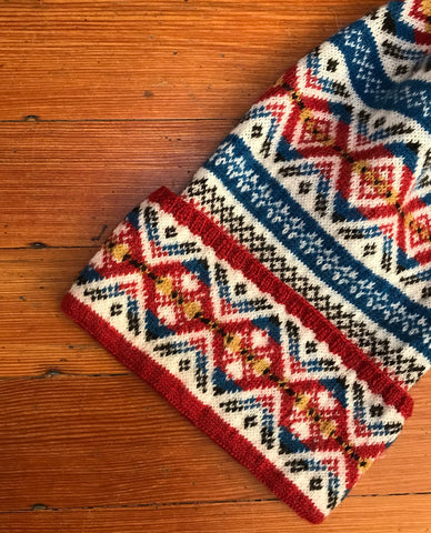 Knitting Jenny Pattern 28, Fair Isle fisherman's kep hat