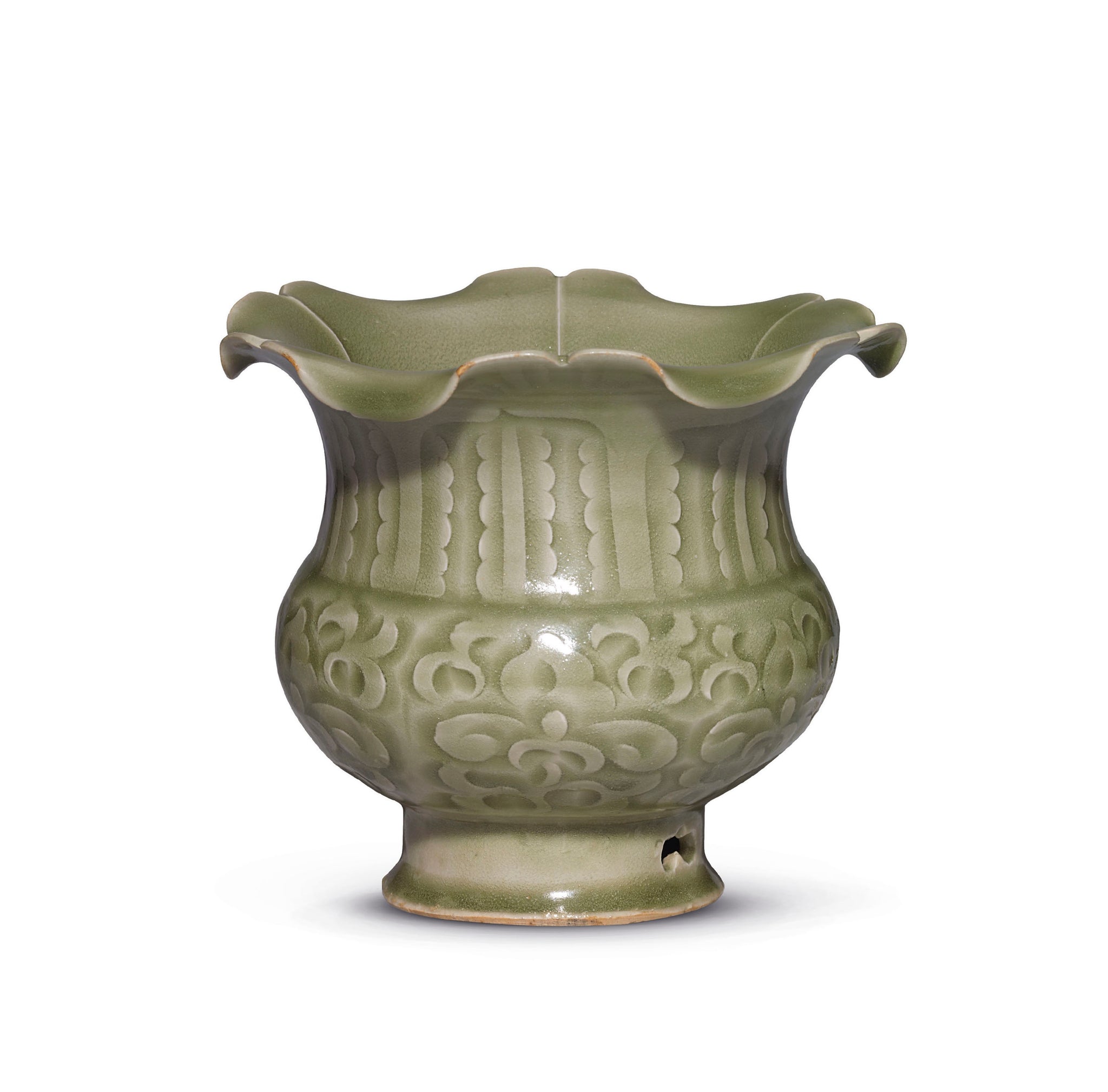 Yaozhou Petal-Rim Jar