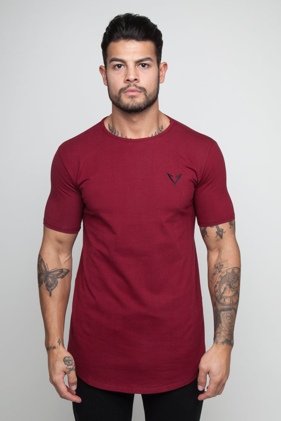 red gym t shirt