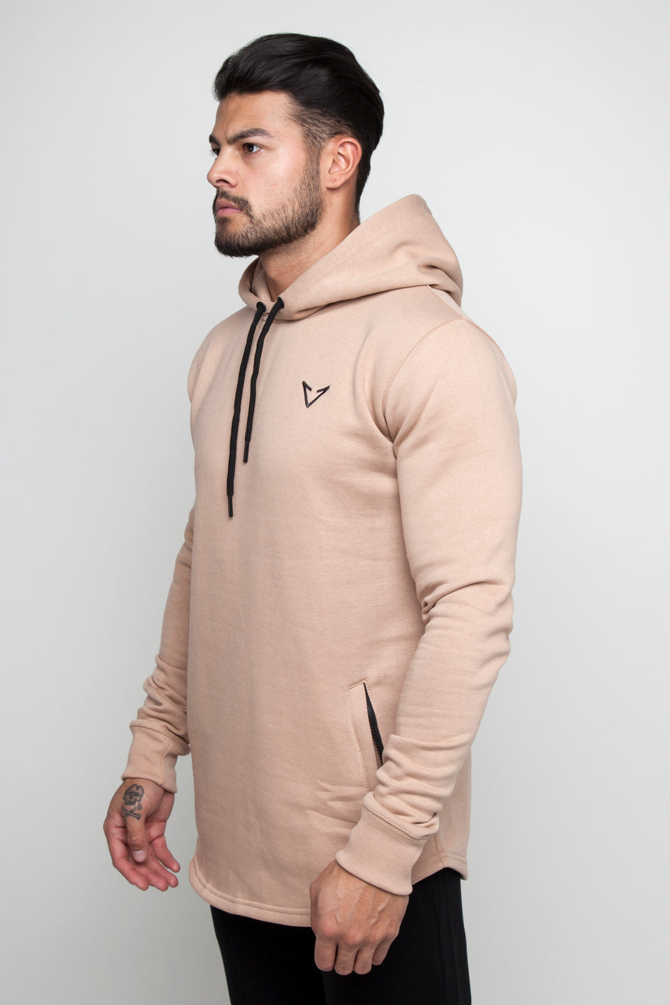 fitted hoodie mens