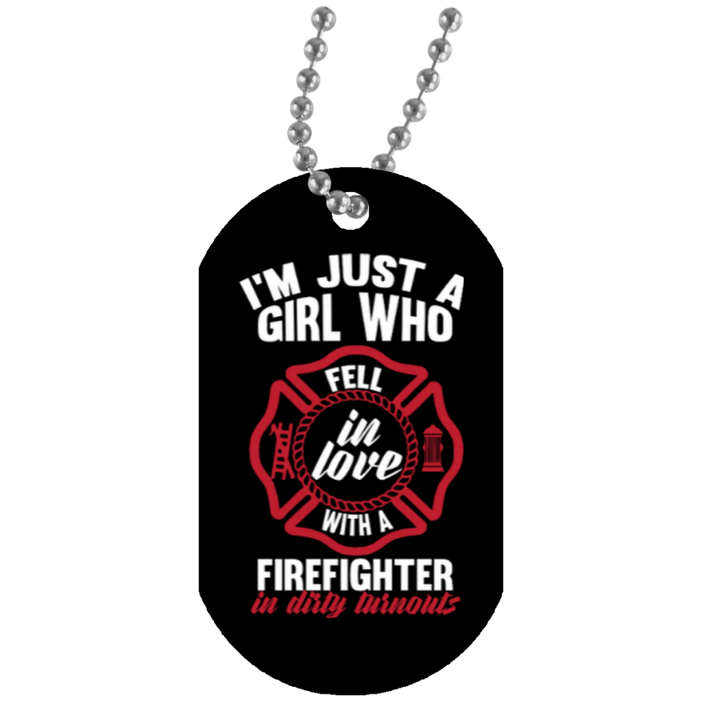 firefighter dog tag necklace