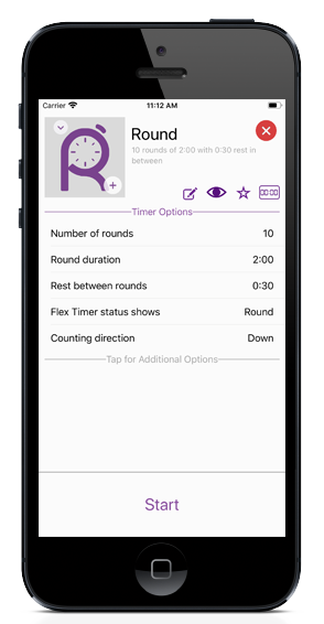 GymNext Flex Timer Bluetooth Mobile App - Home Edition