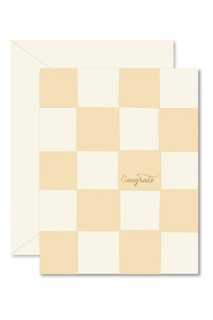 Checkerboard Congrats Card - bocnyc