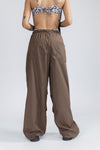 BASIC PARACHUTE PANT - BROWN