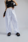 BASIC PARACHUTE PANT - WHITE