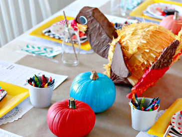 kid friendly thanksgiving table