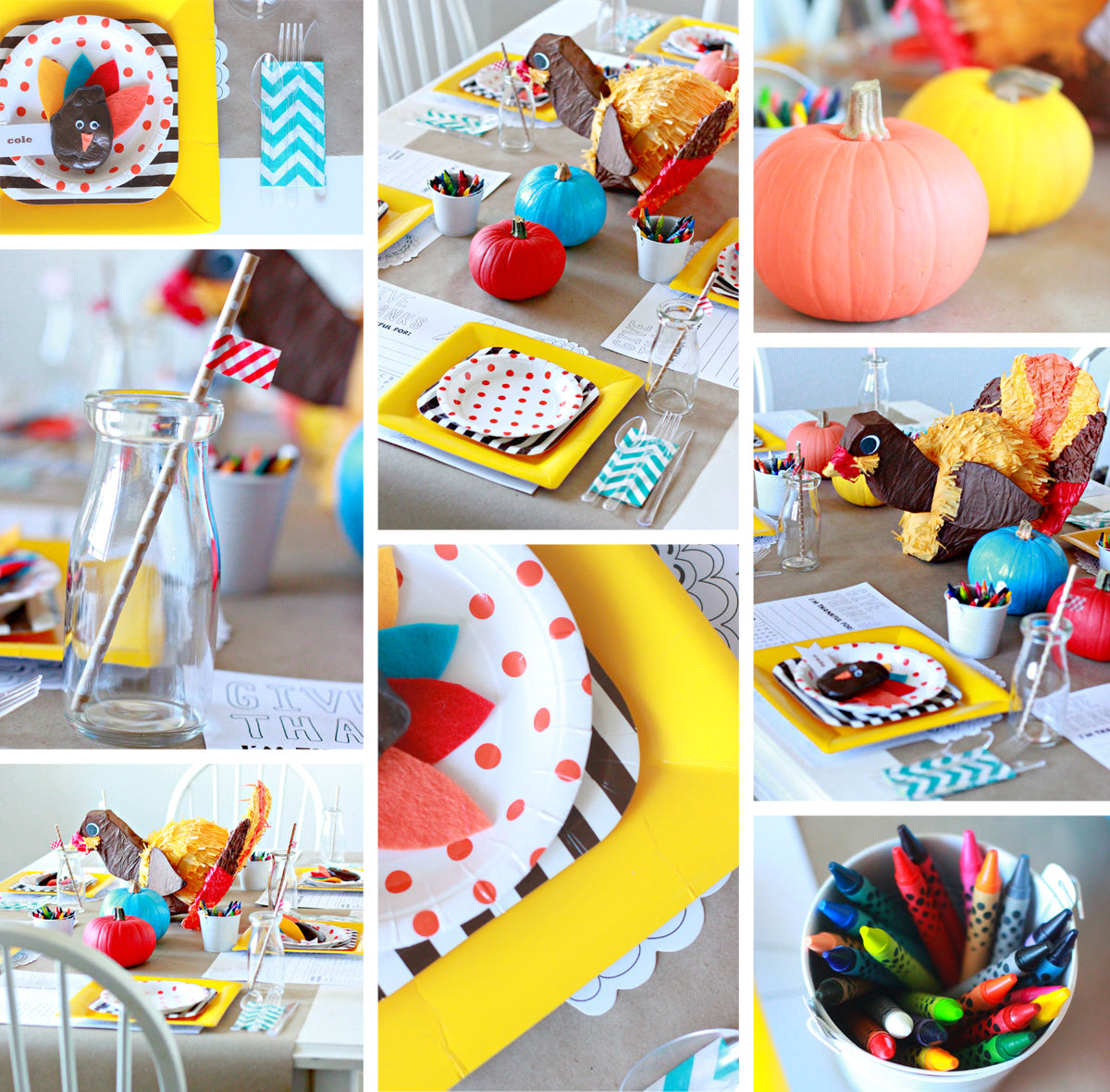 kid friendly thanksgiving table