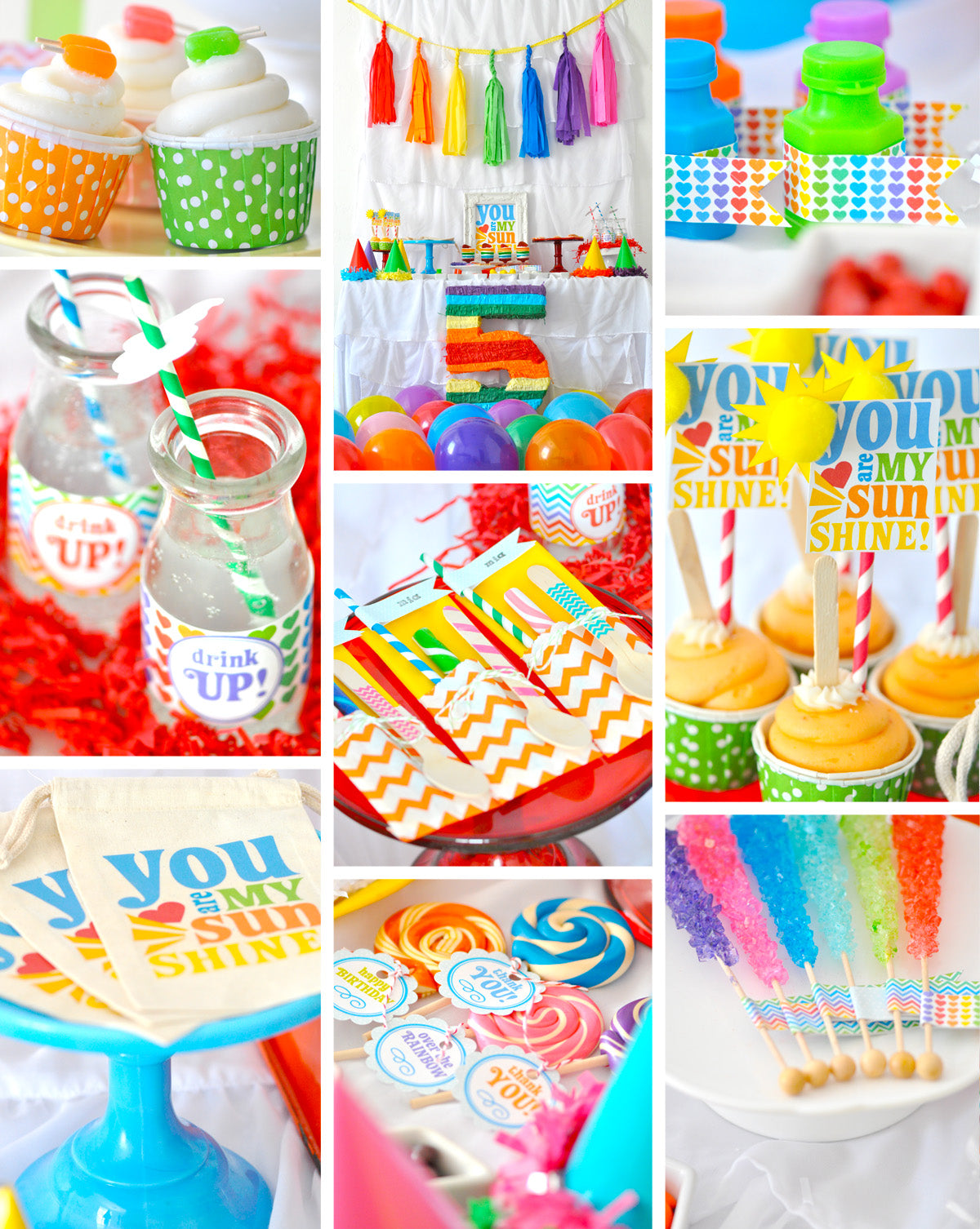 Kara's Party Ideas Rainbow Themed Birthday Party