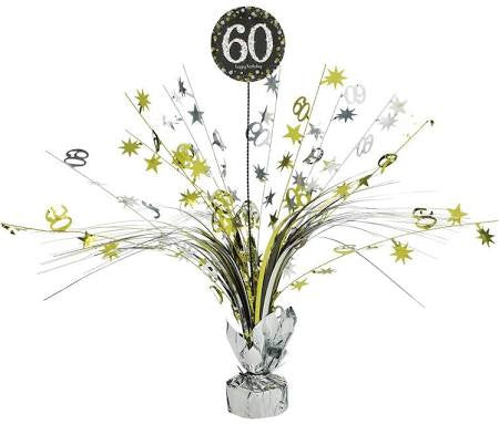 Sparkling Celebration 50th Birthday Foil Spray Centerpiece