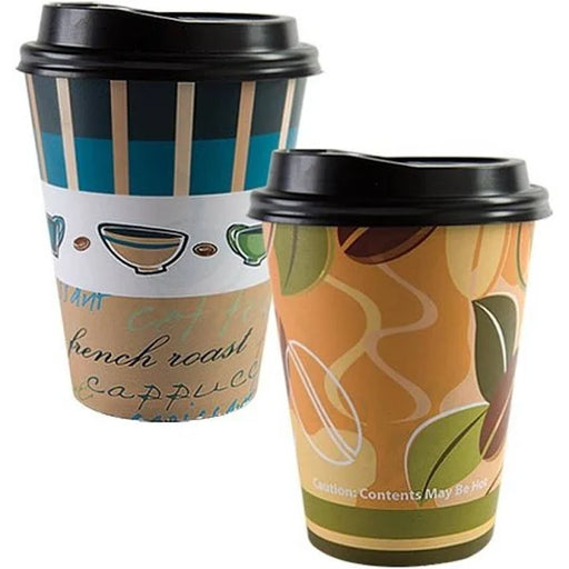 Paper Cup Geometrix Hot Cold with Lid 16 oz