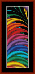 Free May 2024 Fractal Bookmark cross stitch pattern