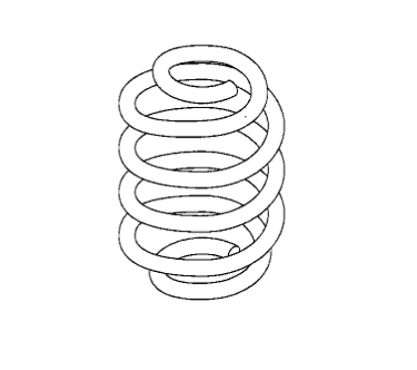 BMW (E30) / リアコイルスプリング 左右セット Mテク用 / 33539061590