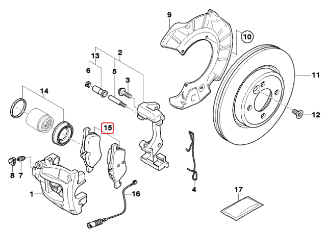 BMW MINI (R50 R52 R53) / フロント ブレーキパッド 左右セット