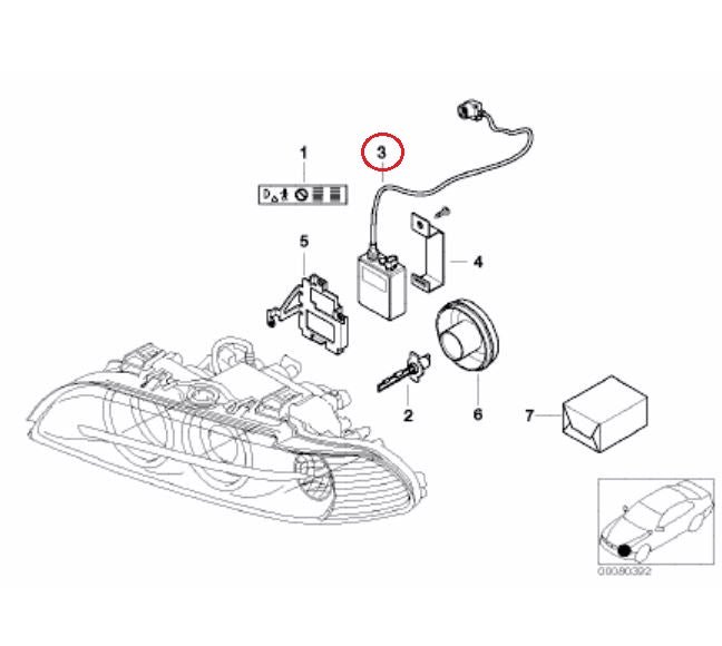 BMW (E39) / キセノンヘッドライトコントロールユニット バラスト ...