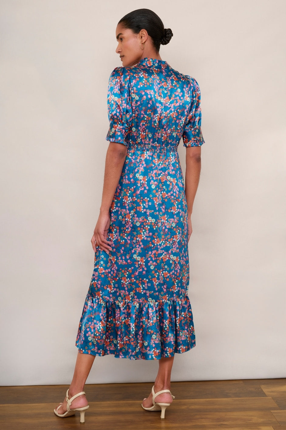 Fabienne Dress - Pink/Blue Floral