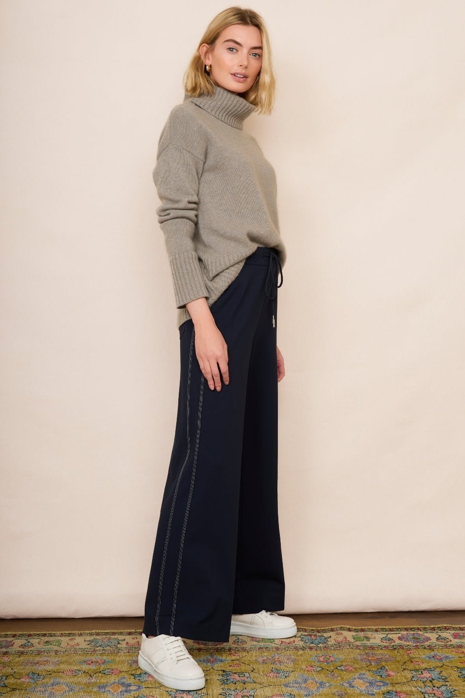 Minnie Ponte Trouser - Midnight