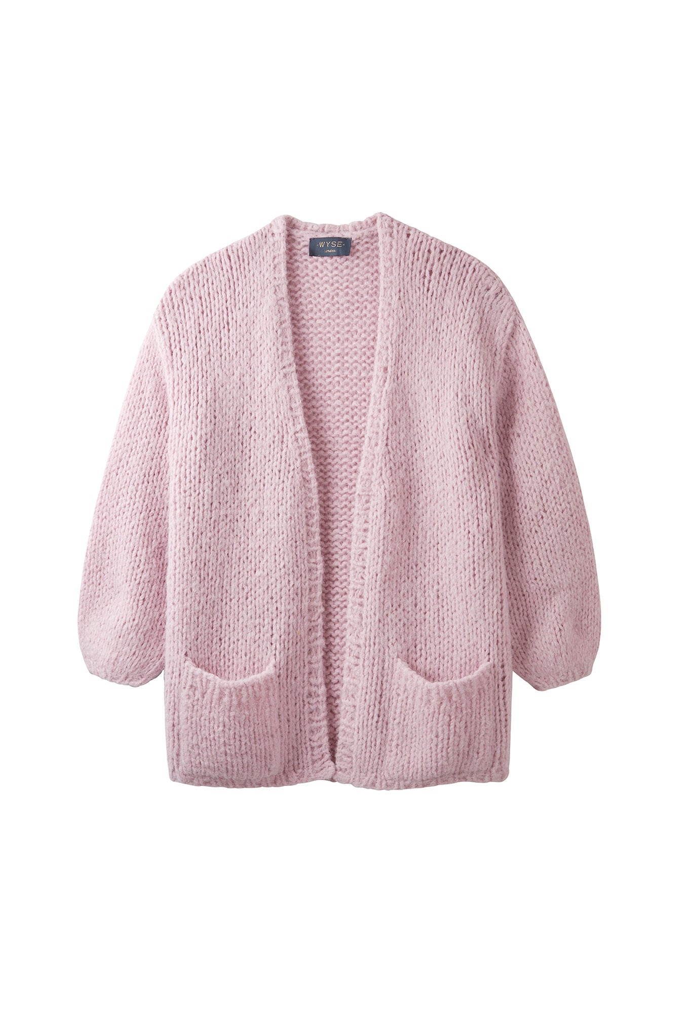 Sophia Chunky Cardigan - Pink — WYSE London