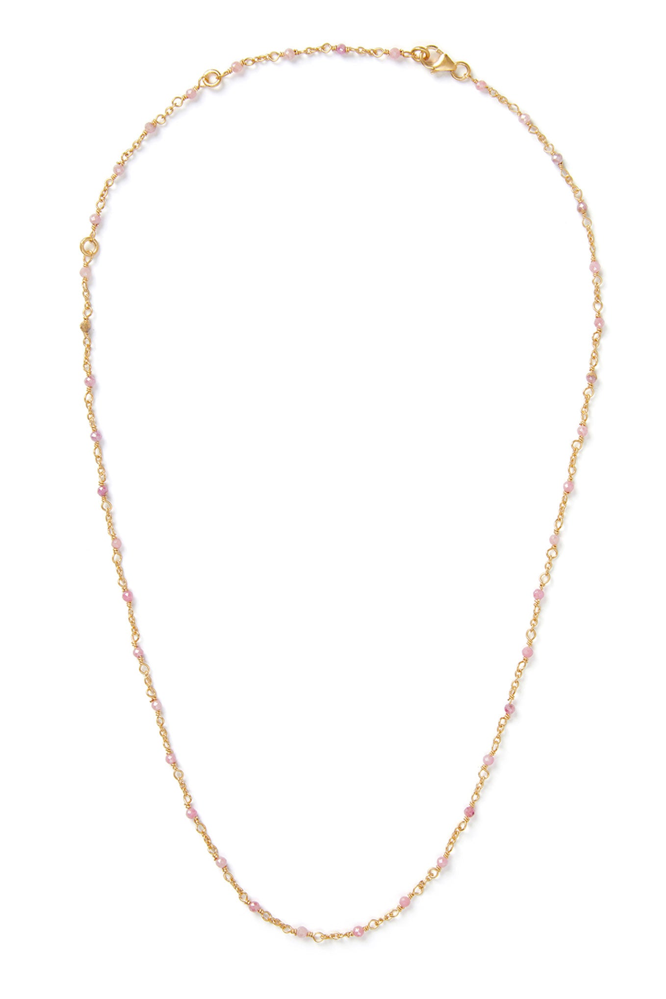 Alicat X WYSE Necklace - Gold Rose Quartz