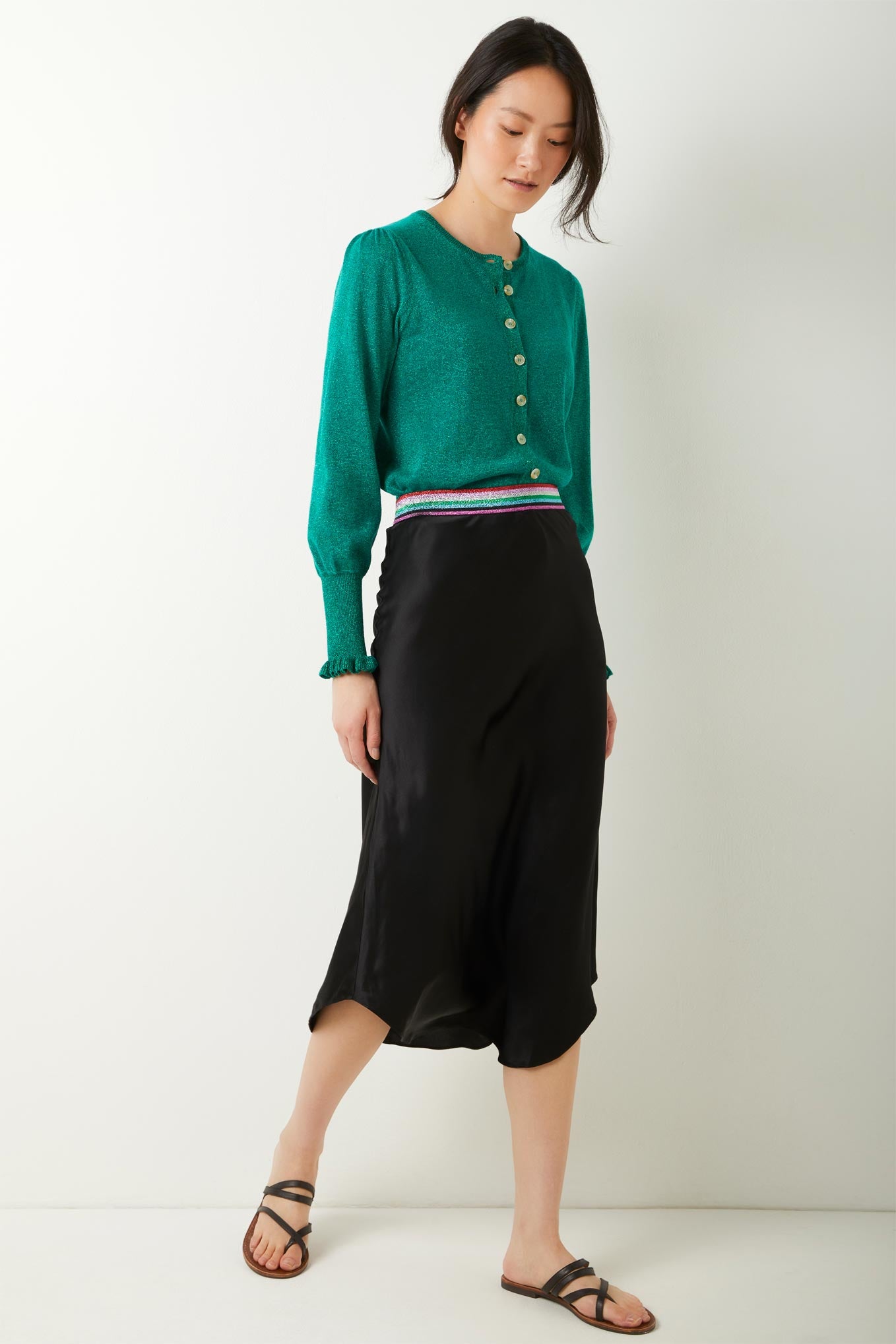 Eloise Silk Skirt - Black