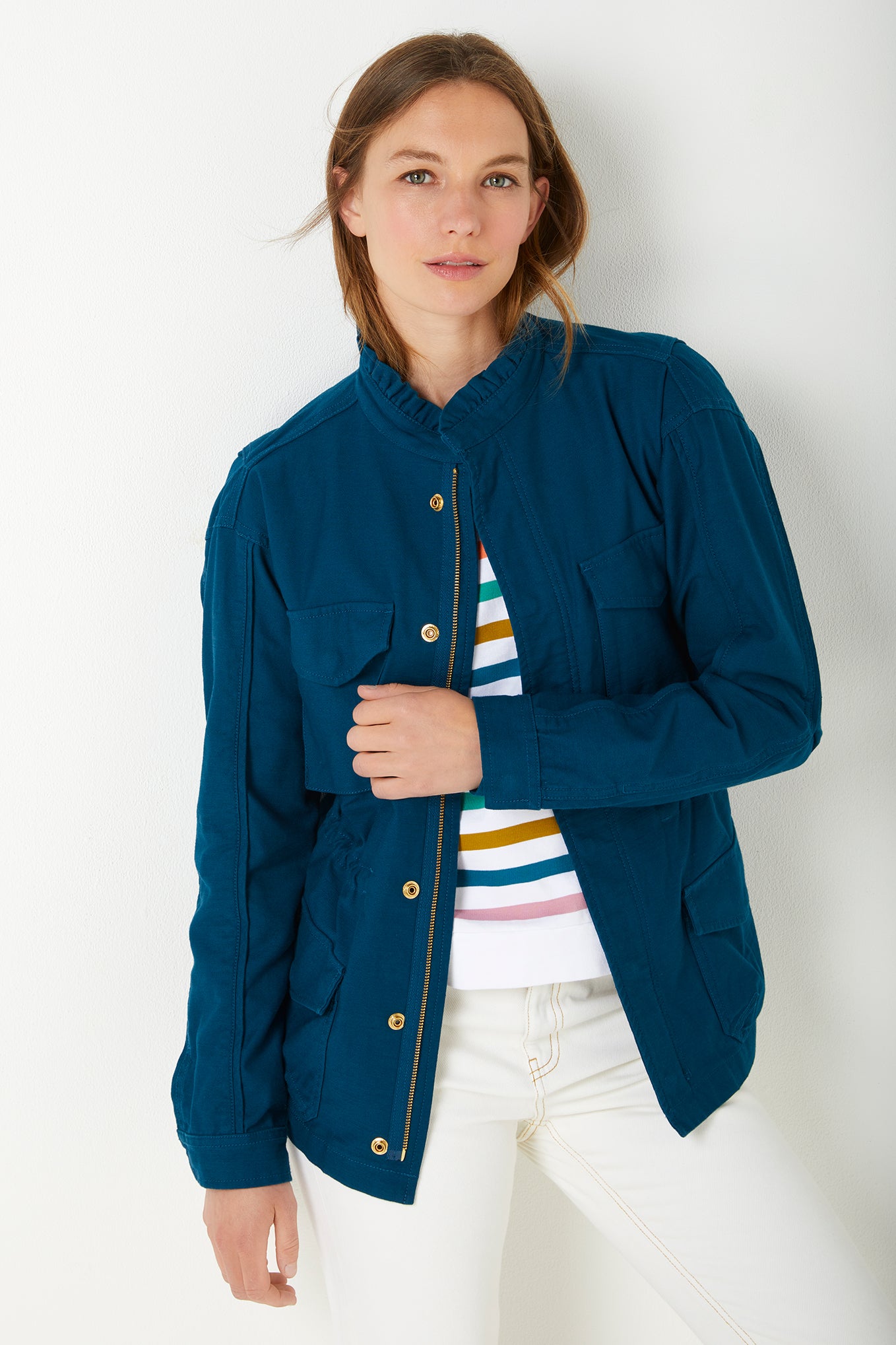 Evelyn Utility Jacket - Teal — WYSE London