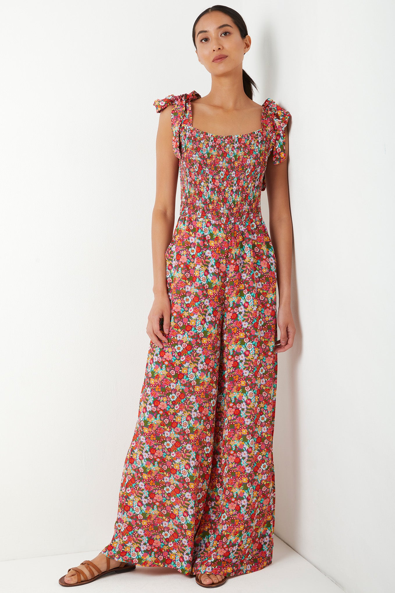 Jodi Ditsy Floral Print Jumpsuit - Multi