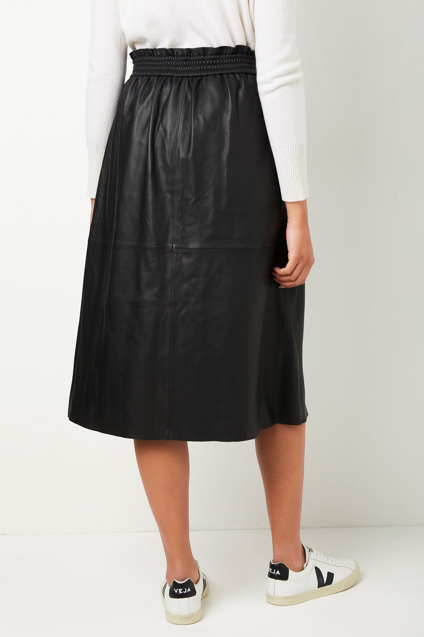 Lateisha Leather Skirt - Black — WYSE London