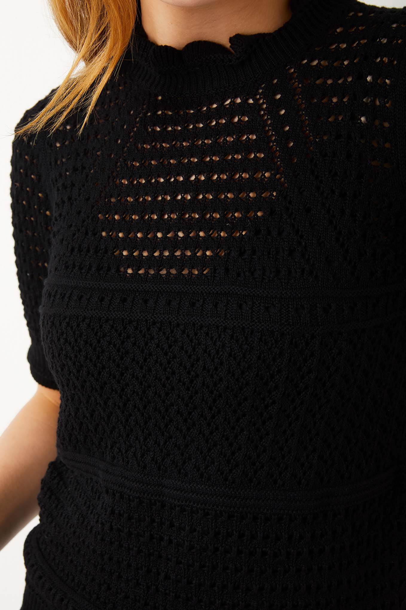 Lucia Stitch Jumper - Noir