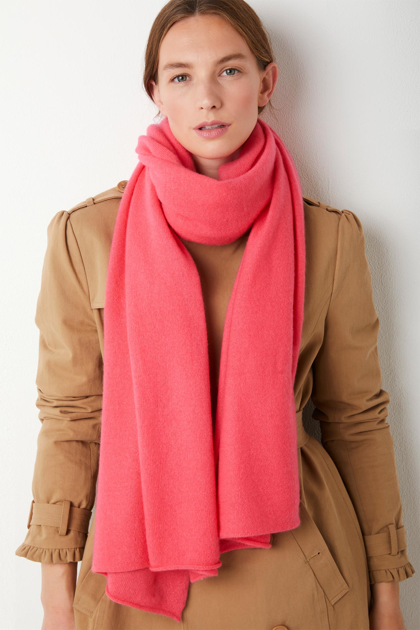 Mathilde Cashmere Scarf - Watermelon