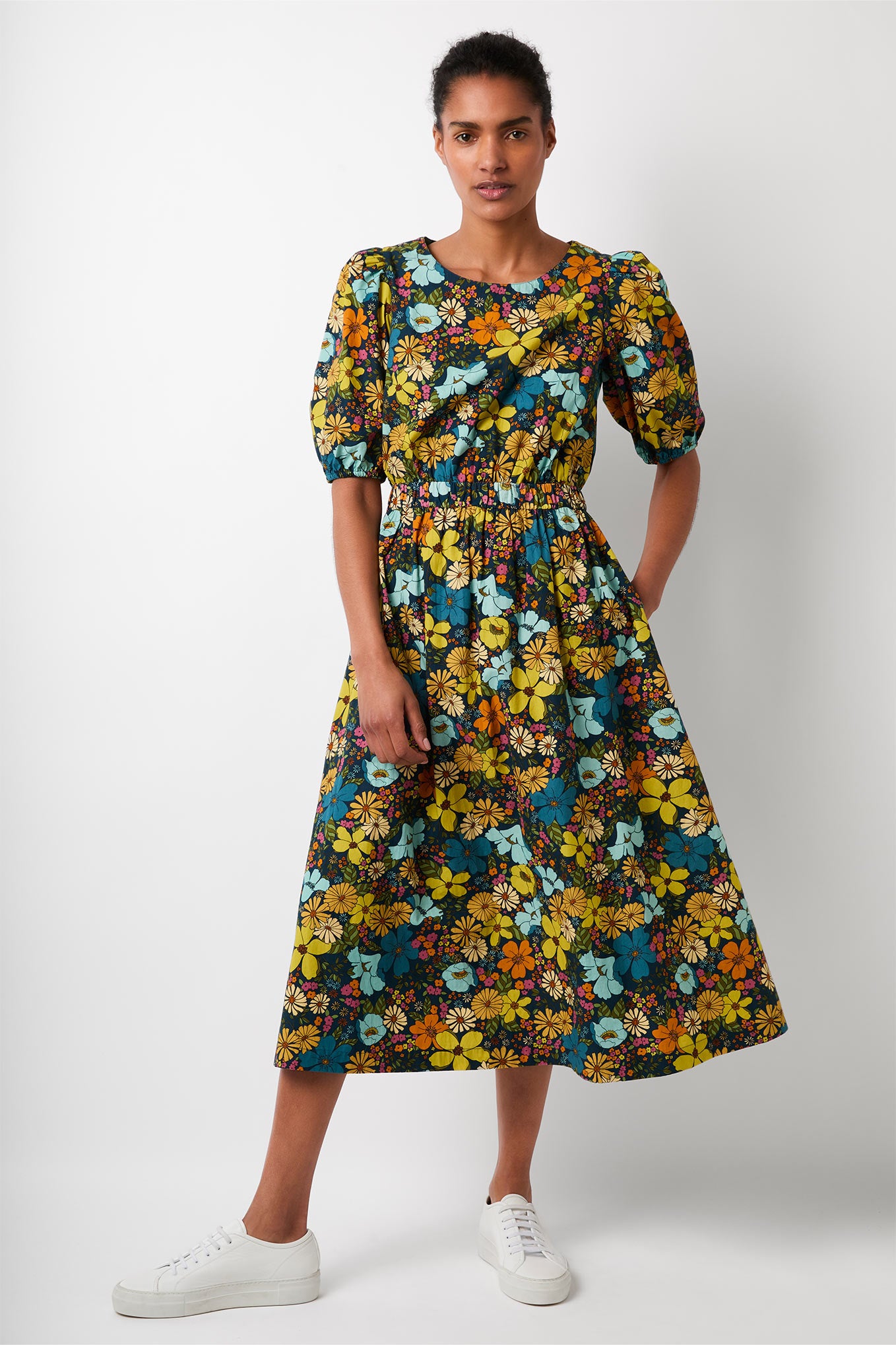 Sable Vintage Floral Dress - Multi