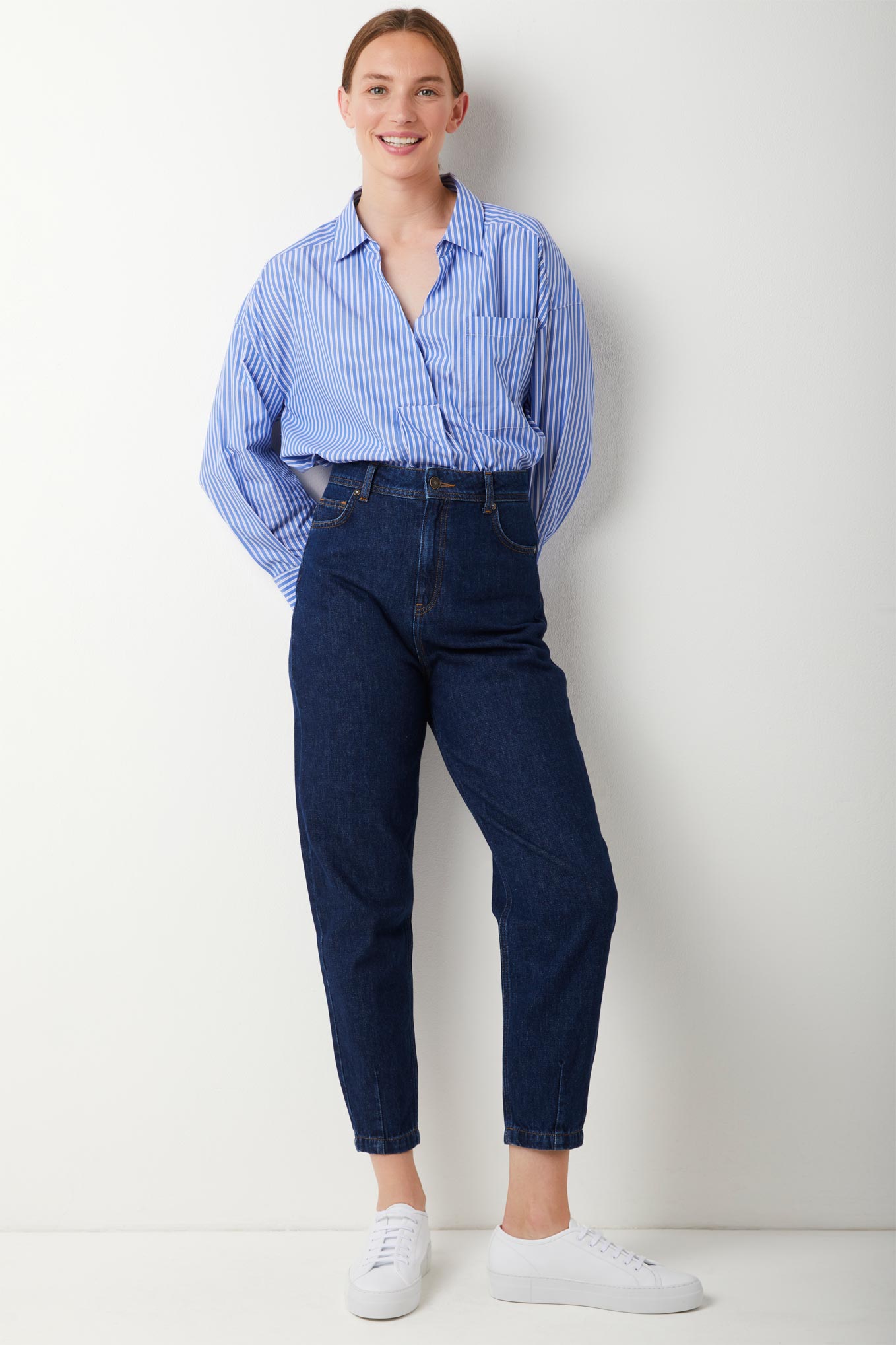 Suzie Tapered Leg Jean - Rinse