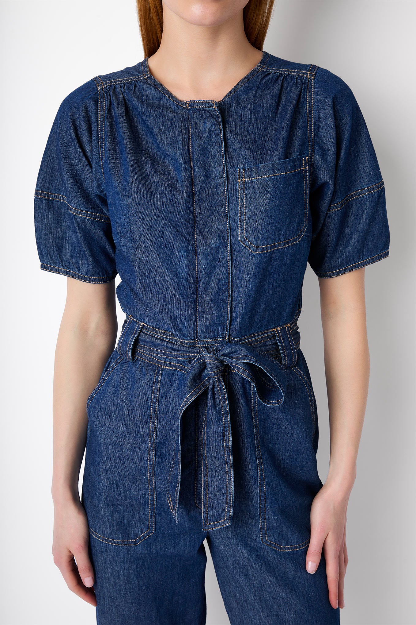 Cece Denim Jumpsuit - Rinse Wash