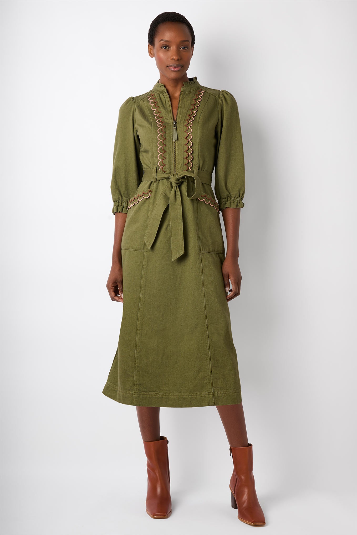 Charlotte Dress - Olive