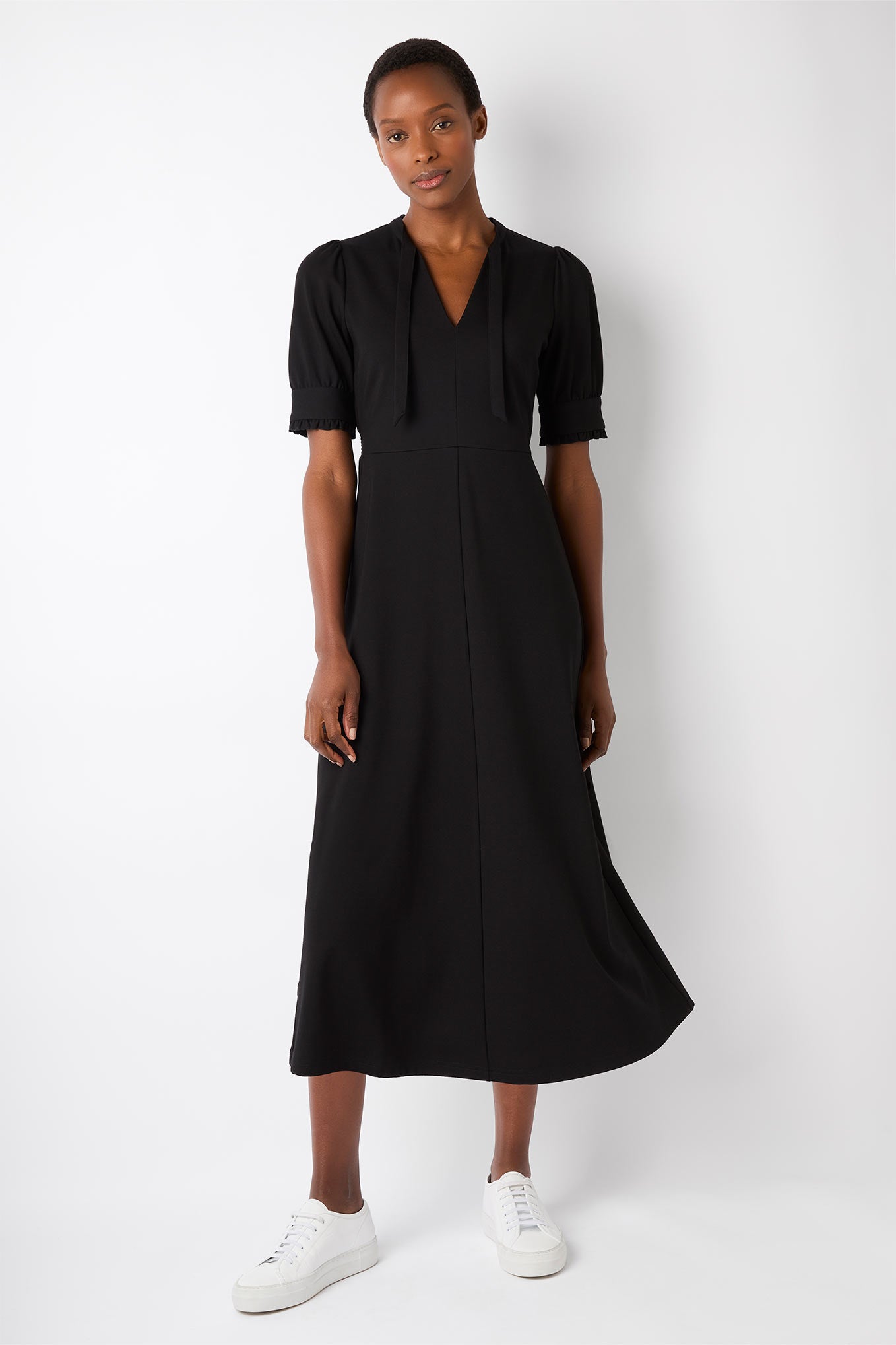 Paulina Ponte Dress - Regular Length - Black