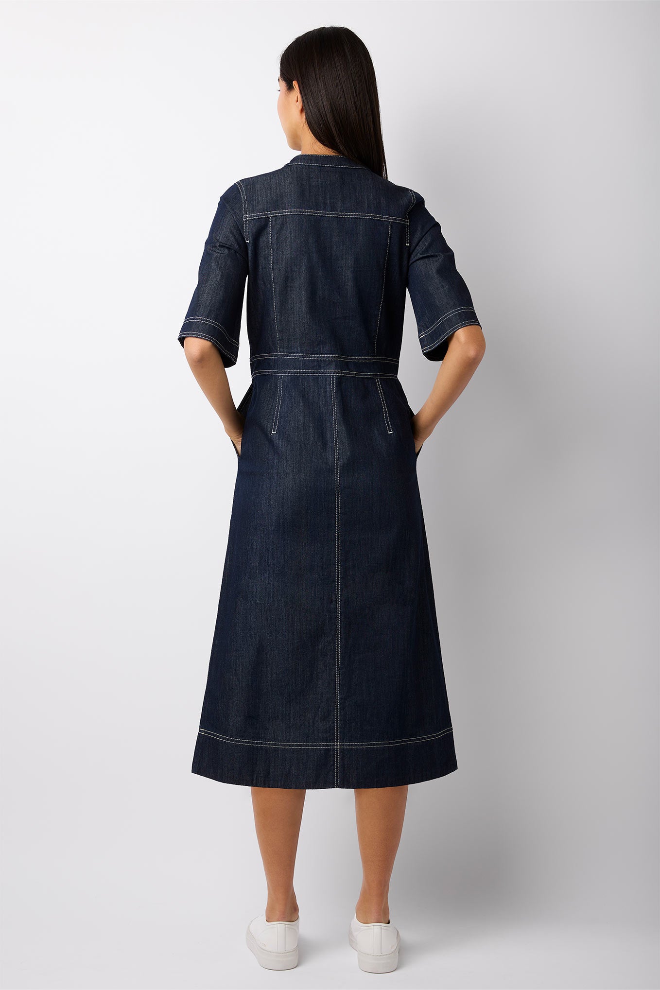 Remi Raw Denim Dress - Rinse Wash — WYSE London