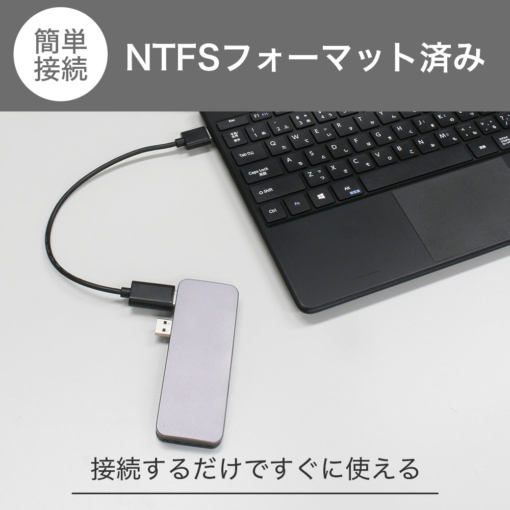 NTFSフォーマット済み