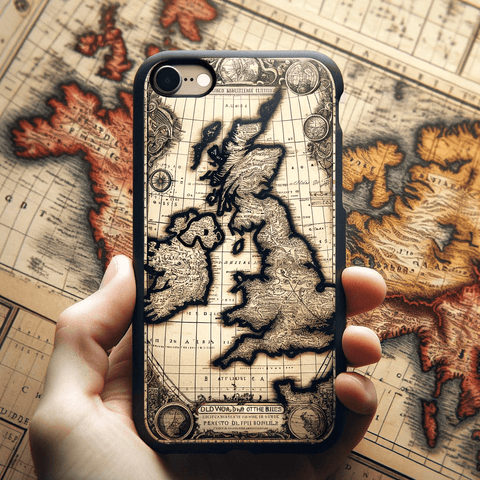 united kingdom map British Phone Case
