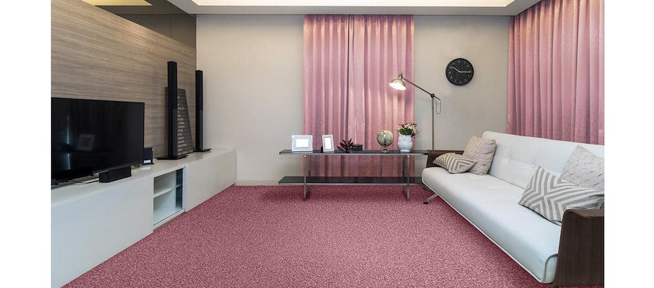 living room pink carpet