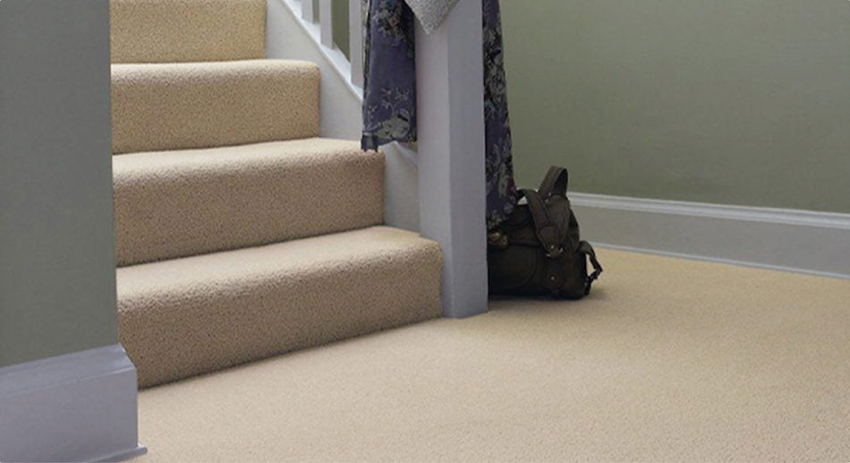 beige stairs carpets