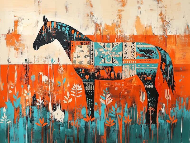 Native American Horse Art
