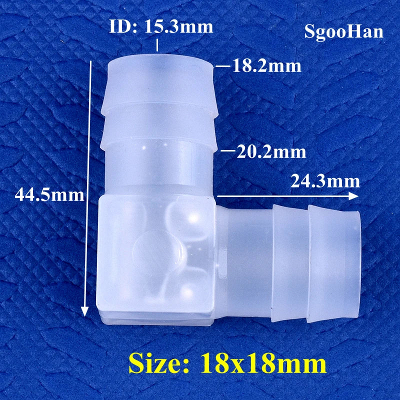 5~200pcs 4~20mm PP Elbow Connectors Aquarium Tank Fittings Air Pump Aerator Pagoda Joint Garden Irrigation Medical Hose Joints