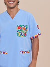 The Wiggles Fruit Salad Scrub Top - Men's