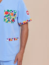 The Wiggles Fruit Salad Scrub Top - Men's