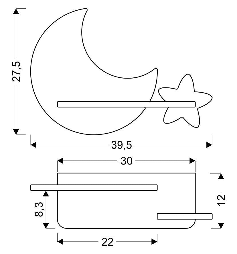 Настінний світильник Candellux 21-75574 Moon